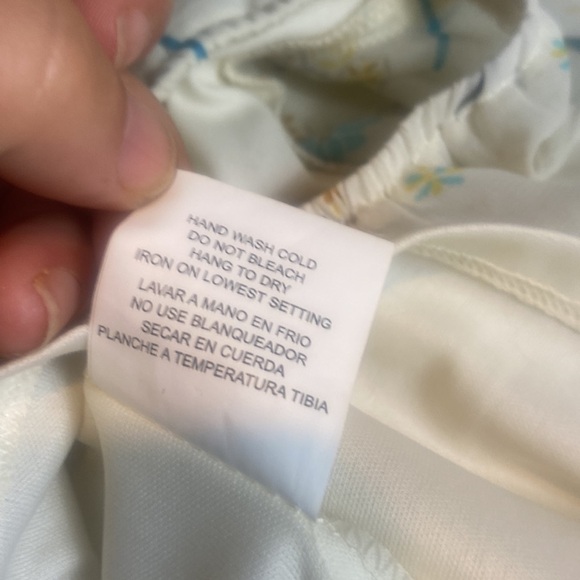 AUW One Shoulder Mini Dress Cream floral​ - Picture 7 of 9